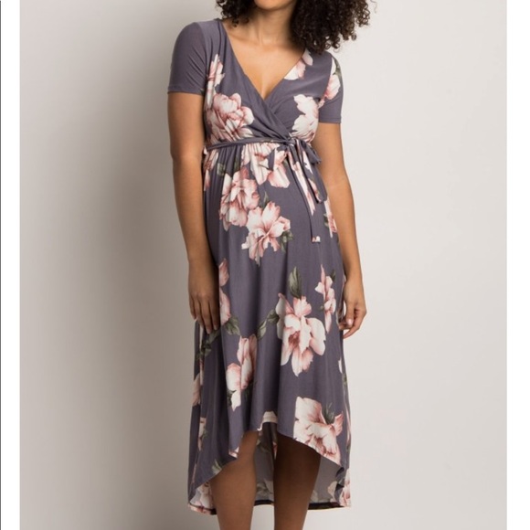 pink blush wrap dress